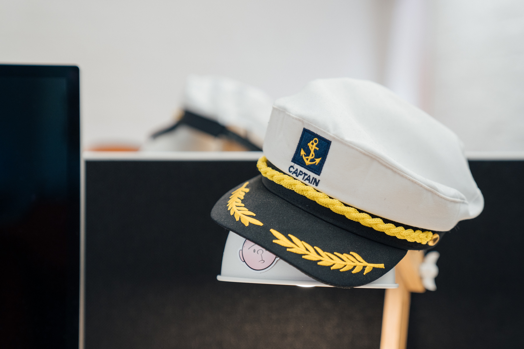 Privacy Policy 2 captains hat placed on lamp