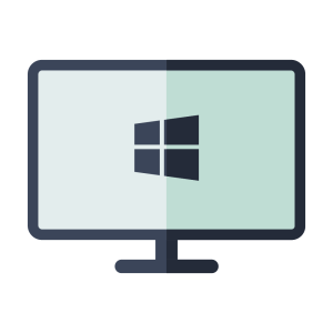 Home 35 Windows desktop PC illustration