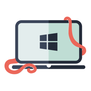 Helpdesk 2 Windows laptop illustration
