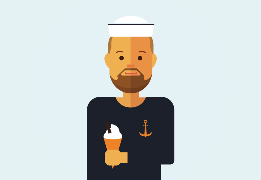 About us 11 crew member Luke illustration